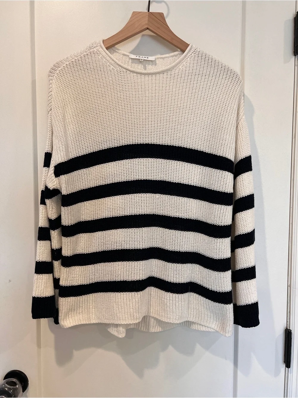 FRAME Oversized Striped Sweater